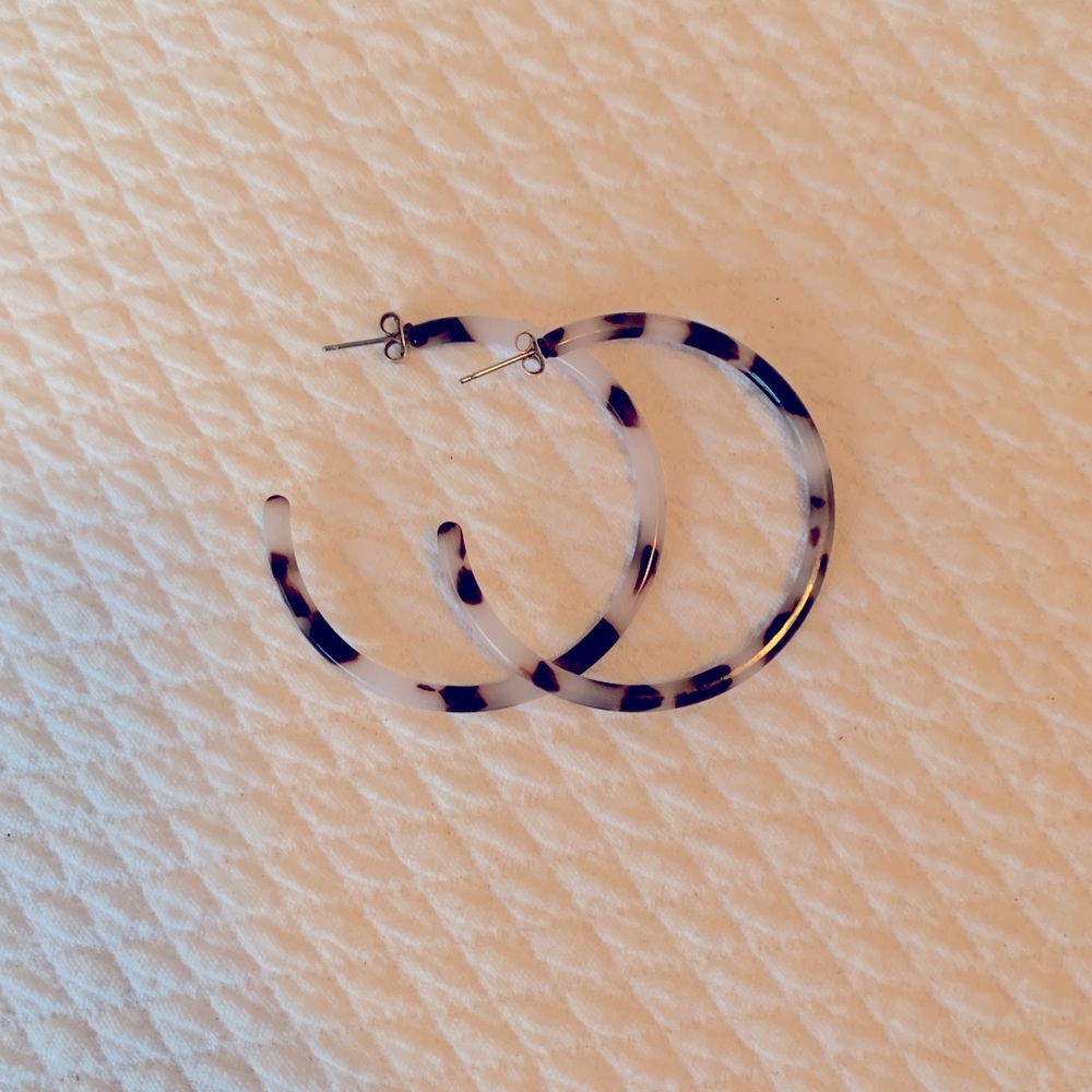 2” resin hoop earrings